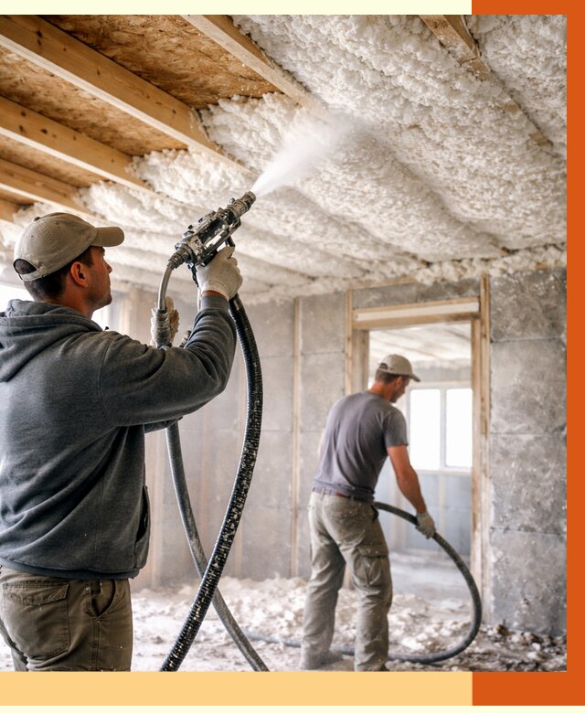 Утепление пеноизолом в Бирске от 1663 руб./м2 под ключ | ТепломастерБрк
